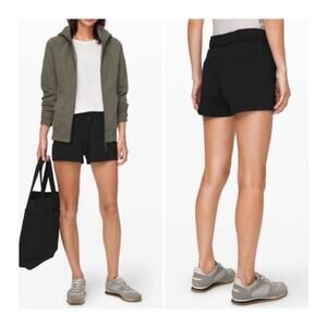 Lululemon On the Fly Black Active Short size 4